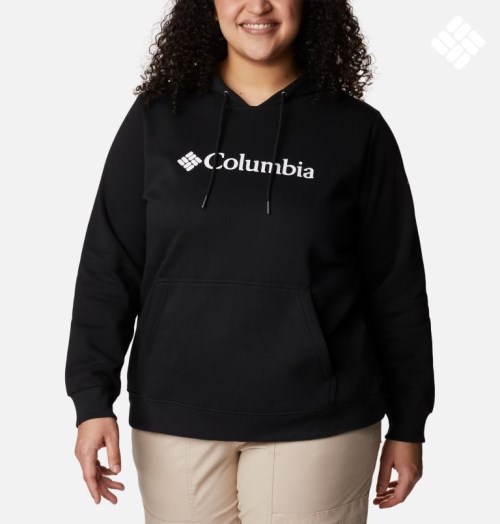 Columbia Logo Hettegensere Dame Svarte | Plus Size 90538N